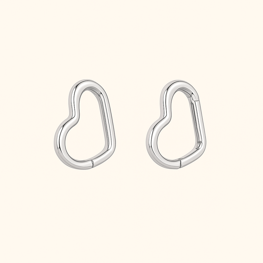 HEARTS Earrings | Silver