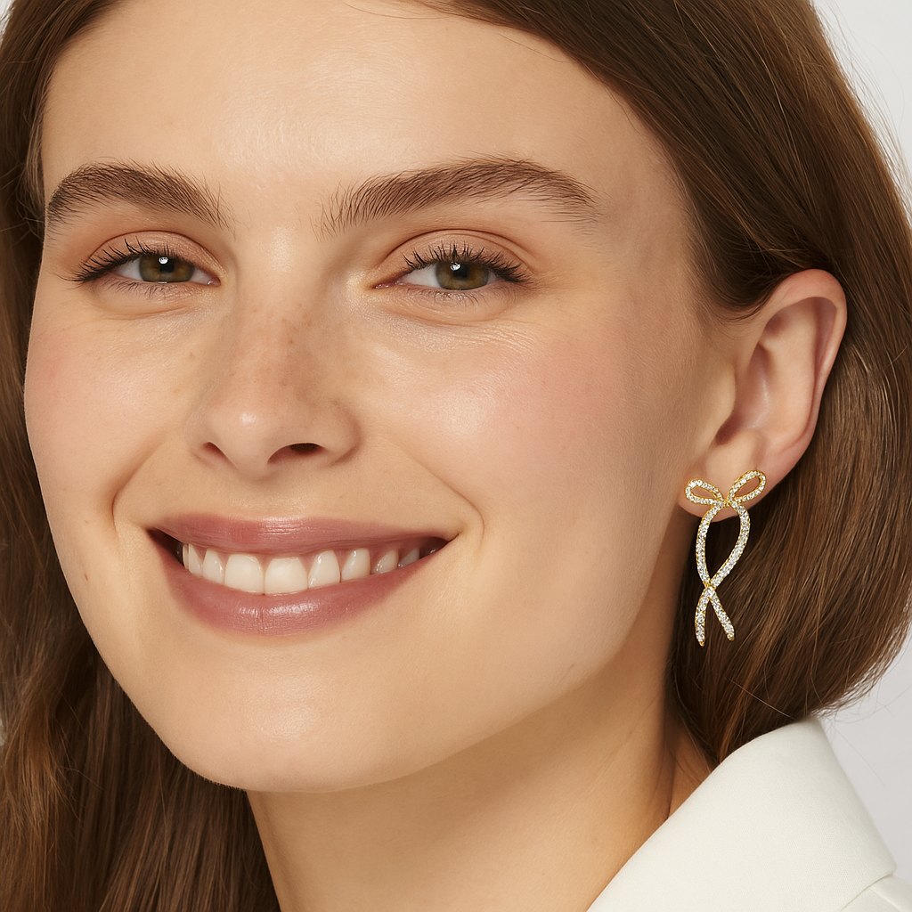 MALTA Loop Earrings with Zircon