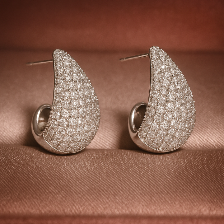 ELLA Silver Water Drop Earrings