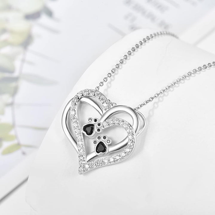 Heart Necklace with Zirconia from Hundpaas