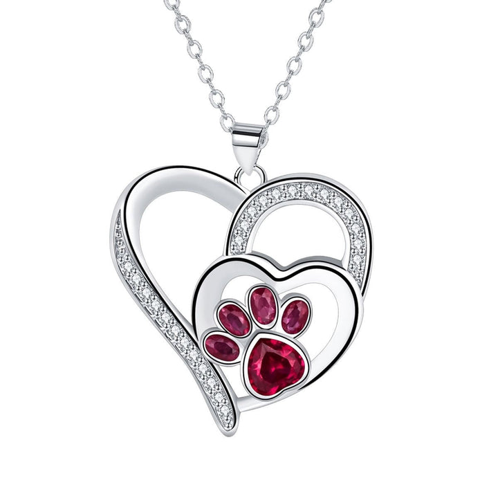 Charmantes Pfotenabdruck Necklace