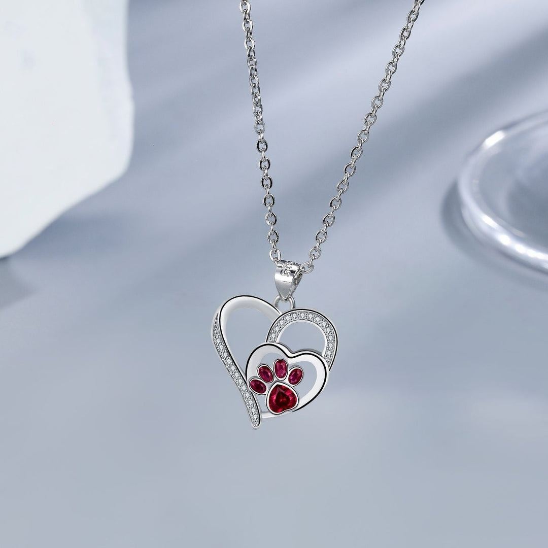 Charmantes Pfotenabdruck Necklace