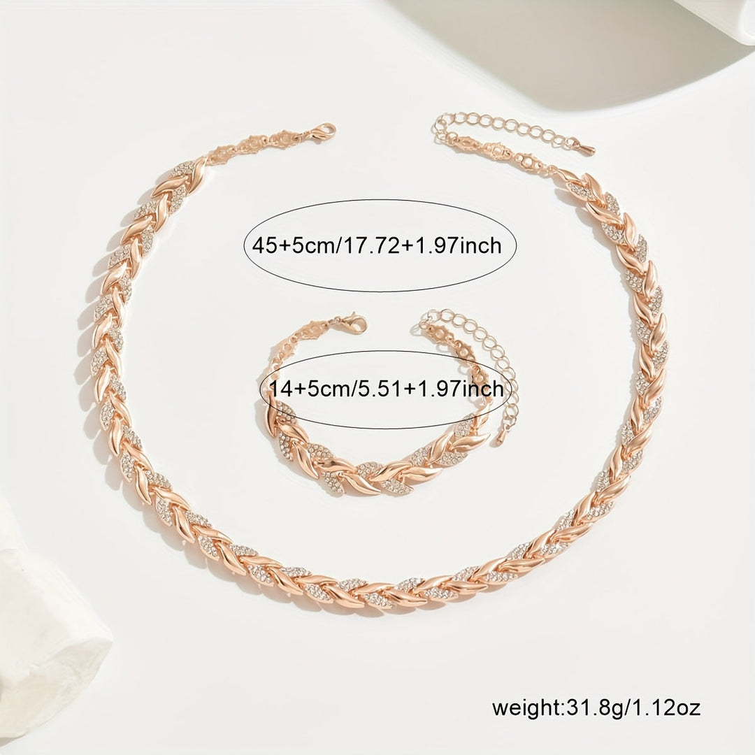 Crystal set with fishtail design