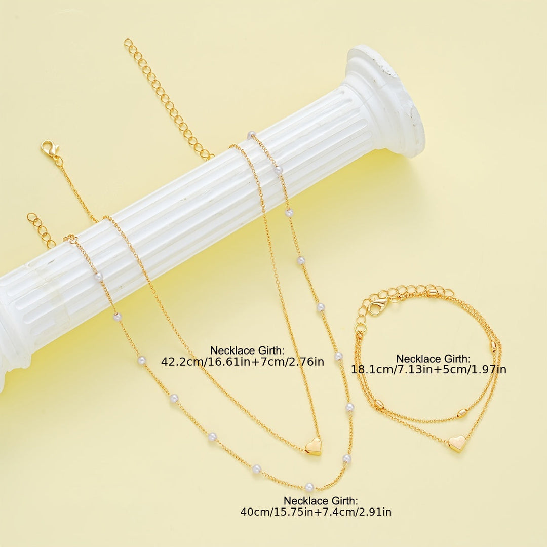 Elegant Minimalist Necklace and Bracelet Set