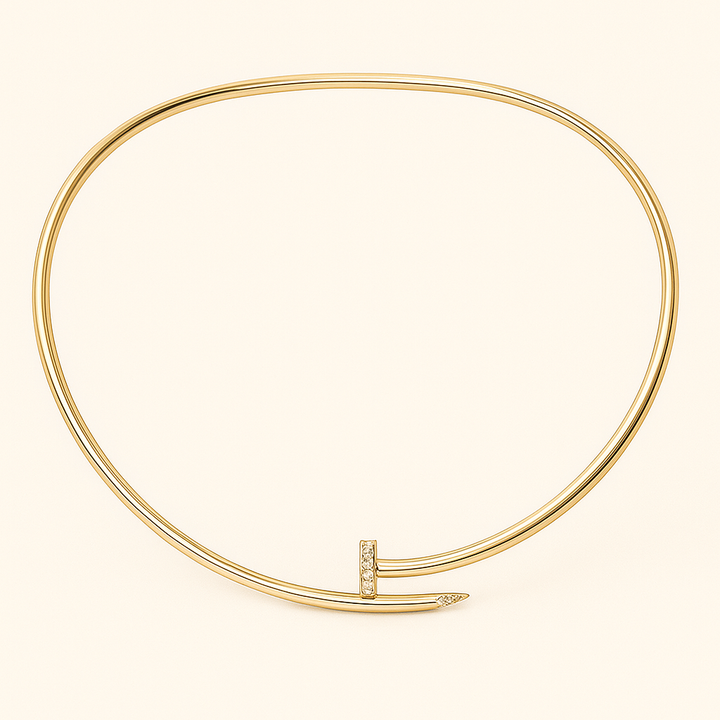 NAIL Necklace with Zircon