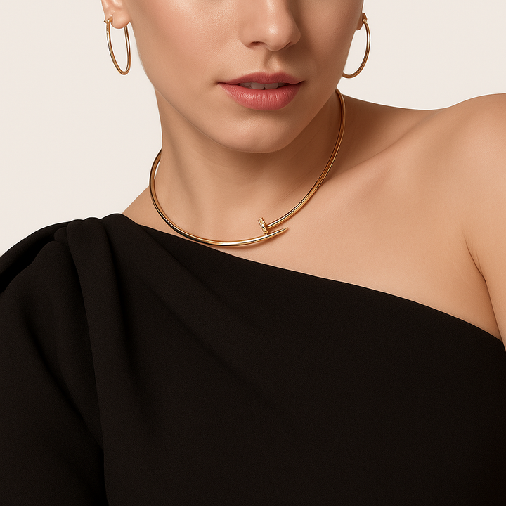 NAIL Necklace with Zircon