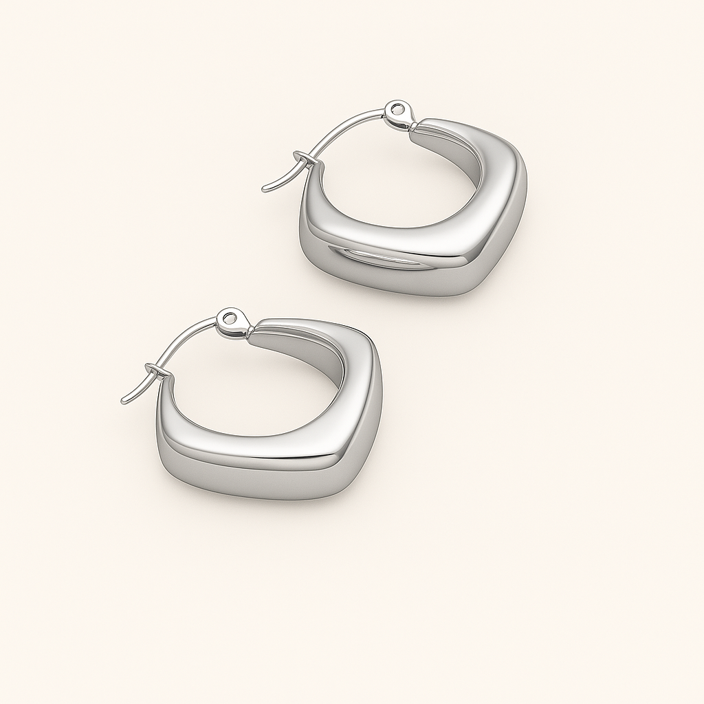 RHOMBUS Golden Hoops
