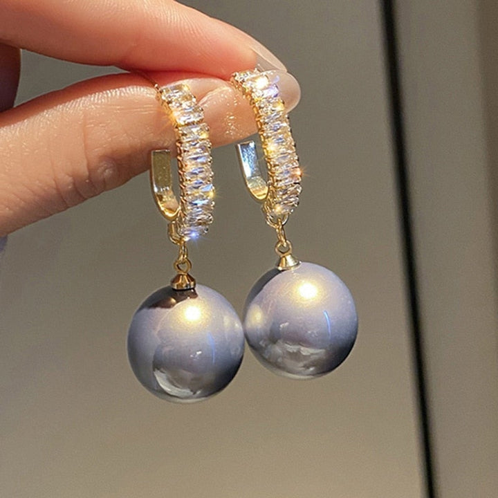 Luxury Pearl and Cubic Zirconia Earrings