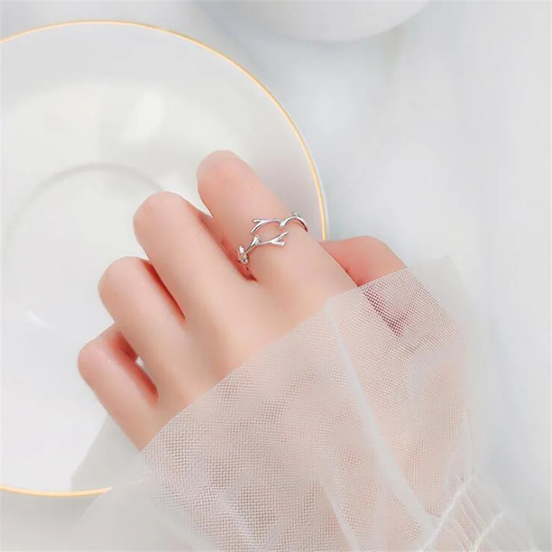 Sterling Silver Branch Ring