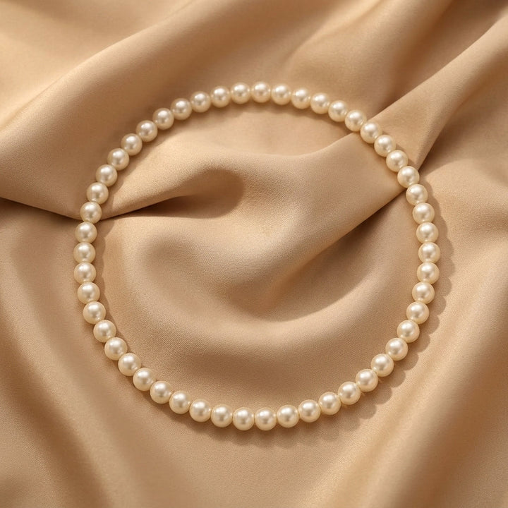 Classic White Pearl Necklace