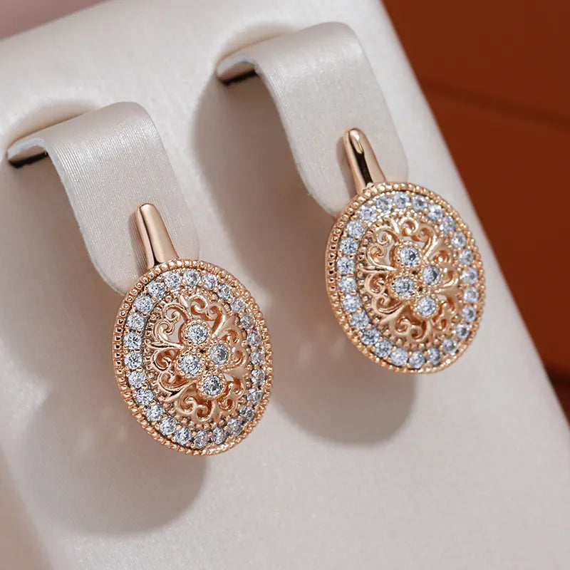 Elegant Light Round Earrings