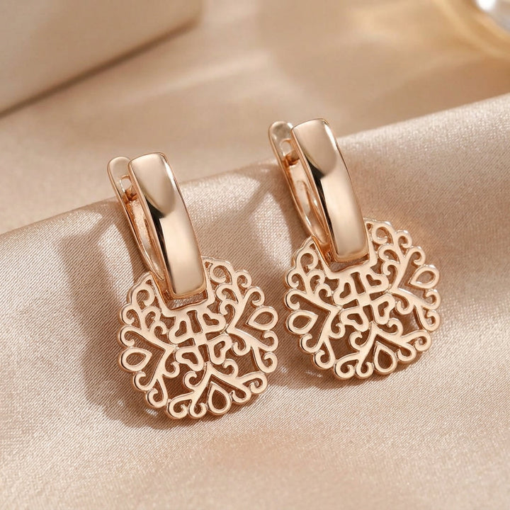 Elegant Mandala Hollow Earrings