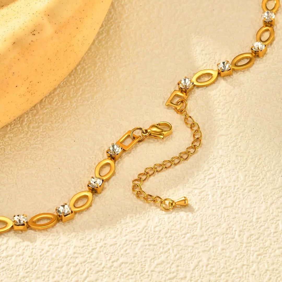 Exclusive Oval Zirconia Link Set