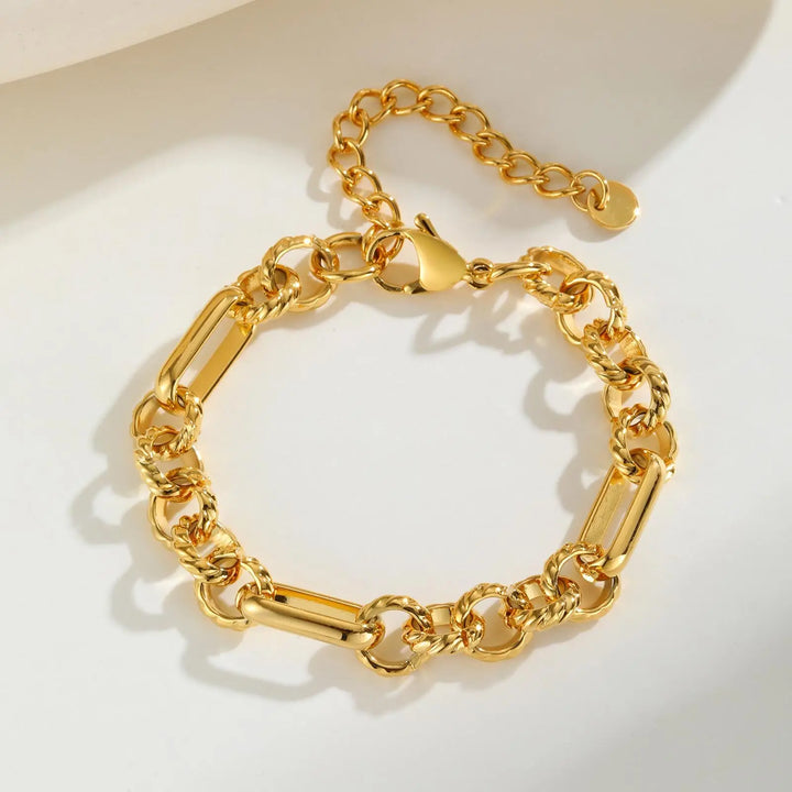 Antique Gold Plated Chain Jewelry Set