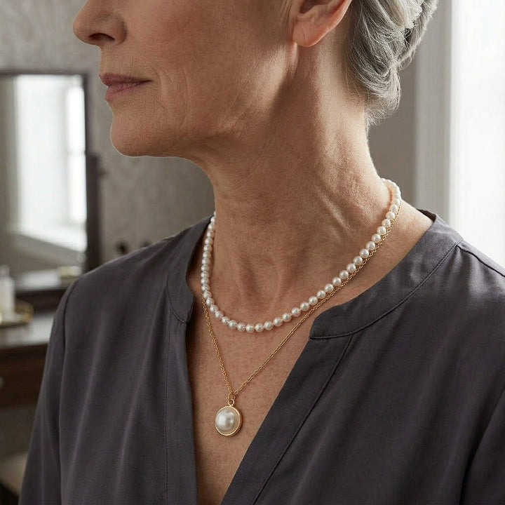 Shimmering Pearl Necklace