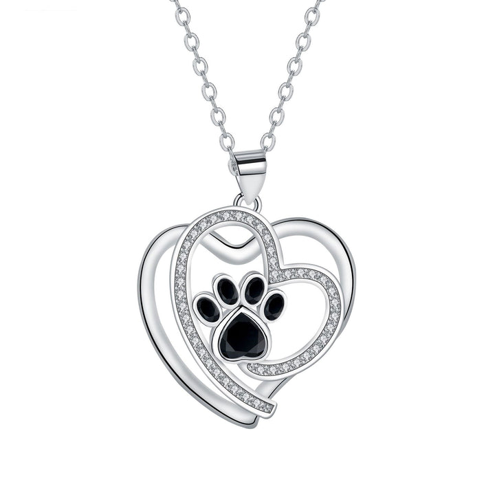 Charming Paw Print Clavicle Necklace