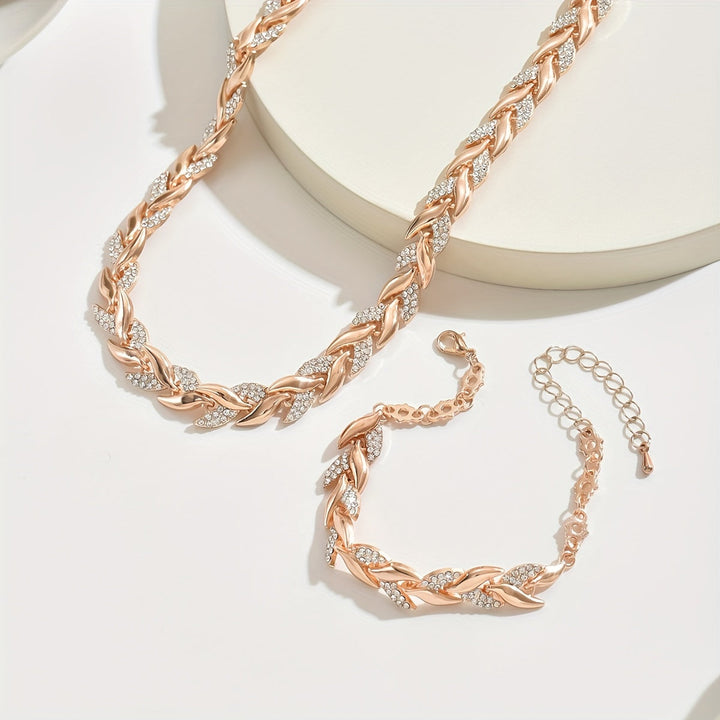 Crystal set with fishtail design