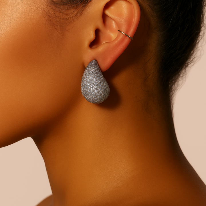 ELLA Silver Water Drop Earrings
