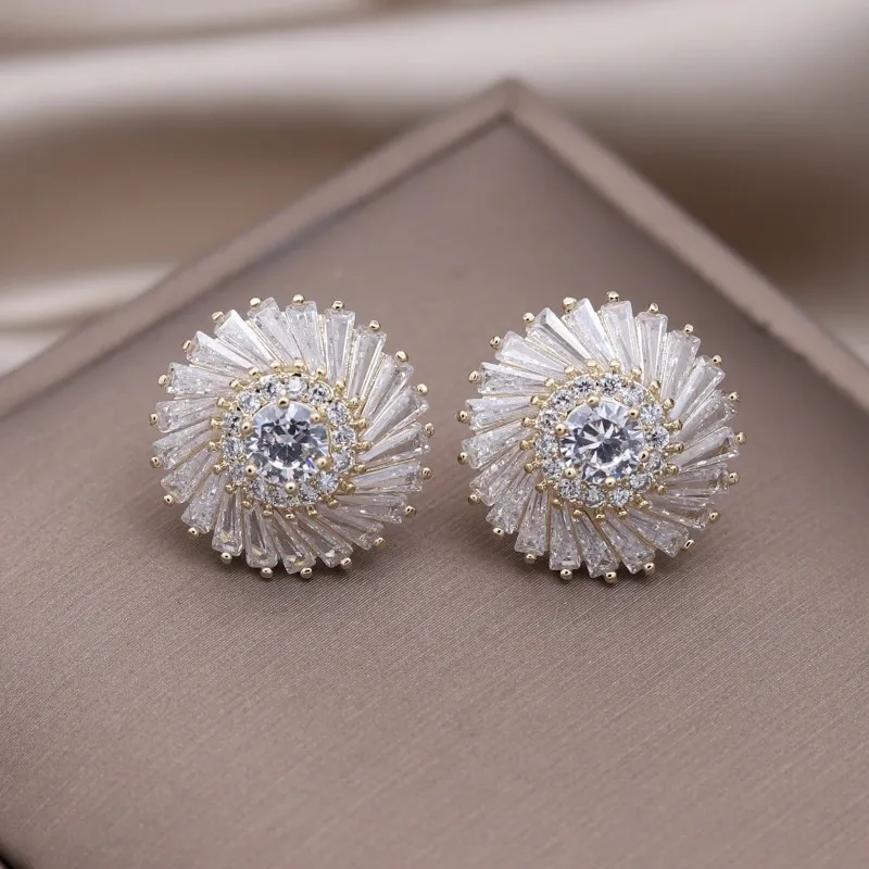 Elegant Light Spiral Earrings