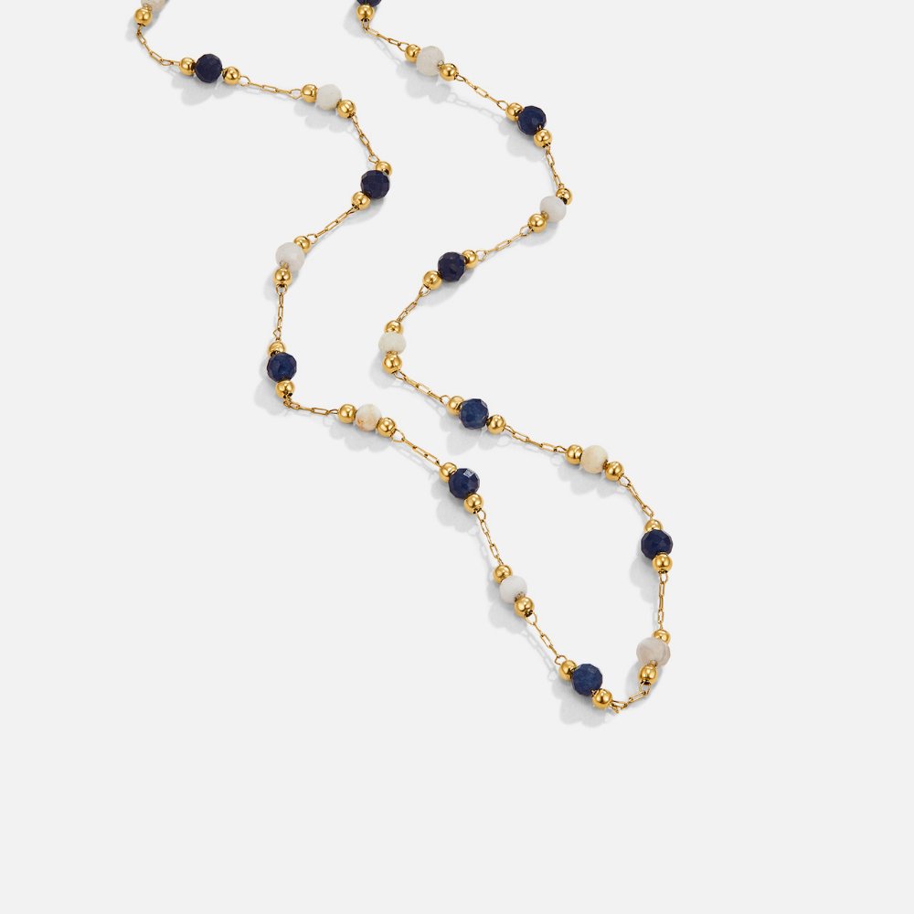 Stone Necklace with Layer Design