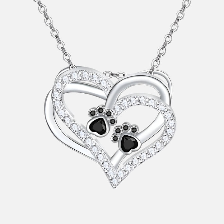Heart Necklace with Zirconia from Hundpaas